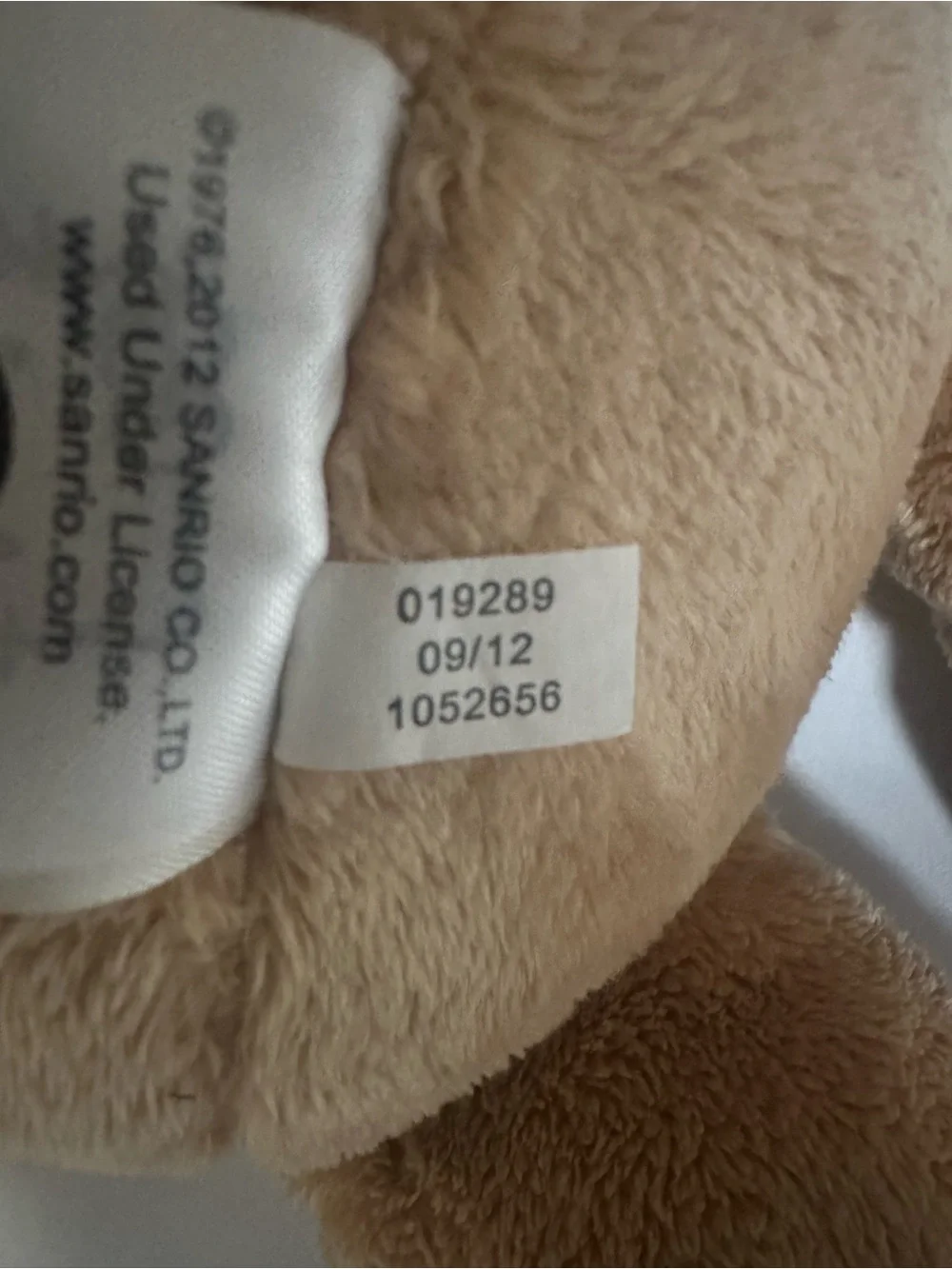 Build-A-Bear 2012 Brown Gingerbread hello kitty Cat Plush with Colorful Buttons